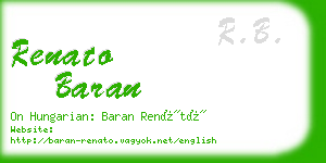 renato baran business card